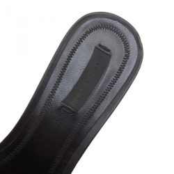 Alexander Wang Black Leather Lou Slides Size 38