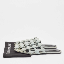 Alexander Wang Light Blue Denim Amelia Flat Slides Size 40
