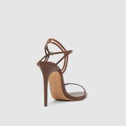 ALEXANDRE BIRMAN Brown Sirena Two-Tone Leather High Heel Sandals IT 37.5