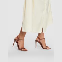ALEXANDRE BIRMAN Brown Sirena Two-Tone Leather High Heel Sandals IT 37.5