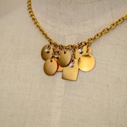 Alfieri & St. John Diamond & Gold Geometric Charms Necklace