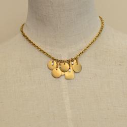 Alfieri & St. John Diamond & Gold Geometric Charms Necklace