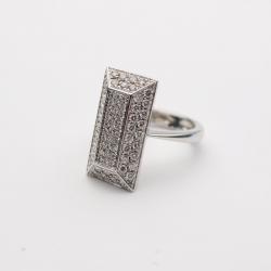 Alfieri & St. John Diamond Pavé Setting Ring Size 56