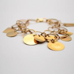 Alfieri & St. John 18K Charms Bracelet With Round Chain Link