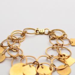 Alfieri & St. John 18K Charms Bracelet With Round Chain Link