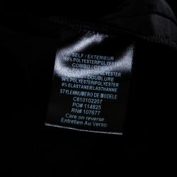 Pre Owned Alice+Olivia Black Sequined Side Stripe Detail Linda Wide Leg Pants M