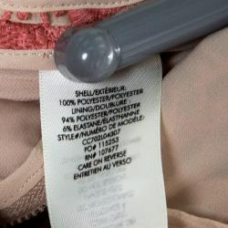 Pre Owned Alice + Olivia Dusty Pink Floral Lace Strand Pencil Skirt S