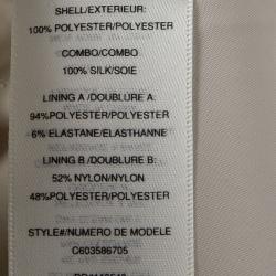 Pre Owned Alice + Olivia Beige Embroidered Lace Fit and Flare Ladonna Dress S