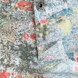 Alice + Olivia Multicolor Floral Printed Skinny Jeans S