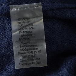 Pre Owned Alice + Olivia Navy Blue Crystal Embellished Sweater XS