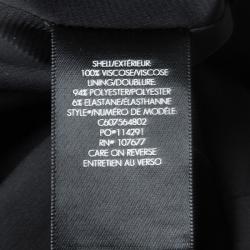 Pre Owned Alice + Olivia Blue Gothic Print V-Neck Flared Dress XS