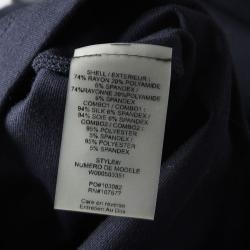 Pre Owned Alice + Olivia Navy Blue Cap Sleeve Victoria Peplum Dress M