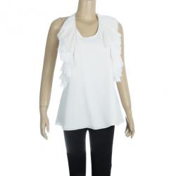 Pre Owned Alice + Olivia Halterneck Ruffle Top S