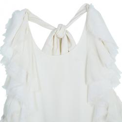 Pre Owned Alice + Olivia Halterneck Ruffle Top S