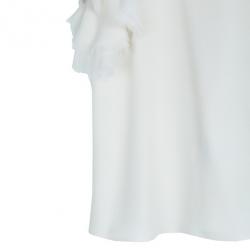 Pre Owned Alice + Olivia Halterneck Ruffle Top S