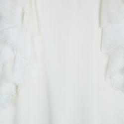 Pre Owned Alice + Olivia Halterneck Ruffle Top S