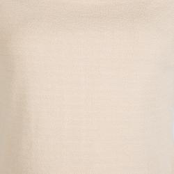 Alice + Olivia Beige Stretch Knit Gracelyn Off Shoulder Crop Top L