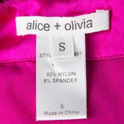 Pre Owned Alice + Olivia Pink Sequined Tank Top S