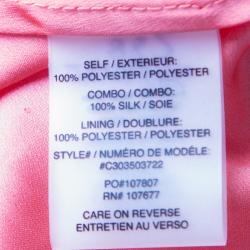 Pre Owned Alice + Olivia Salmon Pink Lace Odette Cross Back Sleeveless Dress S