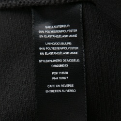 Pre Owned Alice + Olivia Black Stretch Knit Gracelyn Off Shoulder Crop Top S