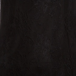 Alice + Olivia Black Floral Lace Layered Bottom Sleeveless Dress S