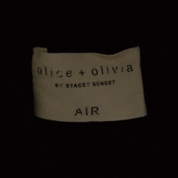 Pre Owned Alice + Olivia AIR Black Ankle Zip Detail Draped Cropped Pants M