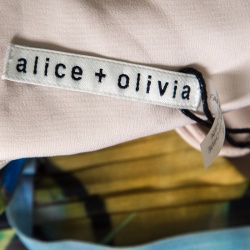 Pre Owned Alice + Olivia Multicolor Lola Lady Printed Orly Handkerchief Dress L