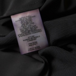 Pre Owned Alice + Olivia Monochrome Striped Knit Bodice Detail Belted Maxi Dress M