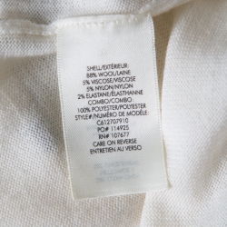 Alice + Olivia Cream Do Not Disturb Embroidered Sweater XS