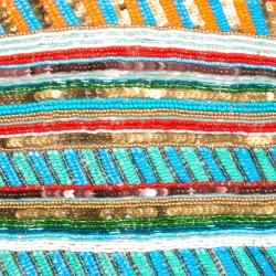 Pre Owned Alice + Olivia Multicolor Embellished V-Neck Sleeveless Venetia Dress M