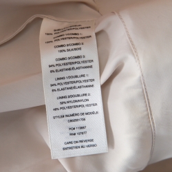 Pre Owned Alice + Olivia Beige Embroidered Cutout Back Detail Natalina Dress S