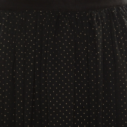 Pre Owned Alice + Olivia Black Studded Andalasia Princess Pouffe Skirt L