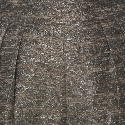 Pre Owned Alice + Olivia Gold & Beige Cotton-Blend Bouclé-Tweed Culottes S