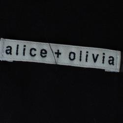 Pre Owned Alice + Olivia Red Veda Lace Open-back Gown S