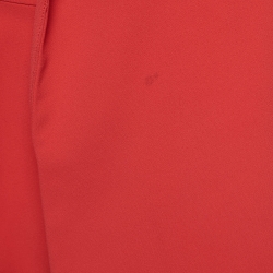  Alice + Olivia Red Crepe Belted Pant Suit S