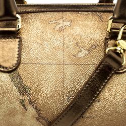 Alviero Martini 1A Classe Geo Classic Print Coated Canvas Satchel
