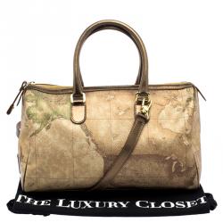 Alviero Martini 1A Classe Geo Classic Print Coated Canvas Satchel
