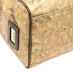 Alviero Martini 1A Classe Geo Classic Print Coated Canvas Satchel