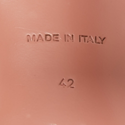 Pre Owned Amina Muaddi Transparent PCV Rosie Slingback Pumps Size 42