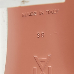 Pre Owned Amina Muaddi Transparent PVC Begum Pumps Size 39