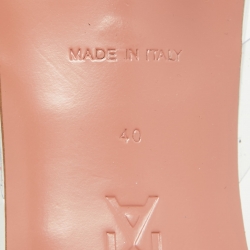 Pre Owned Amina Muaddi Transparent PVC Rosie Slingback Pumps Size 40