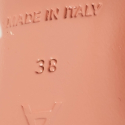 Pre Owned Amina Muaddi Transparent PVC Rosie Slingback Pumps Size 38