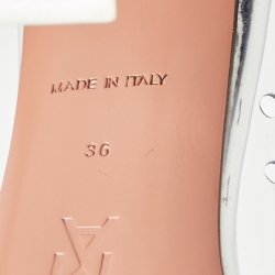 Pre Owned Amina Muaddi Transparent PVC Begum Pumps Size 36