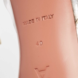 Pre Owned Amina Muaddi Transparent PVC Begum Slingback Pumps Size 40