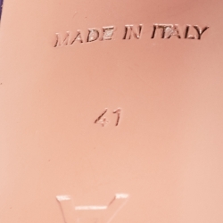 Pre Owned Amina Muaddi Purple PVC Begum Slingback Pumps Size 41