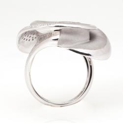 Annamaria Camilli Black Rose Diamond White Gold Ring Size 56