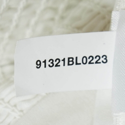 Pre Owned Antonio Melani White Floral Embroidered Top and Skirt Set S