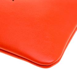 Pre Owned Anya Hindmarch Red Leather Have A Nice Day Pouch