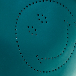 Pre Owned Anya Hindmarch Green Leather Smiley Ebury Shopper Tote