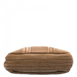 Pre Owned Anya Hindmarch Brown Woven Leather Neeson Tote